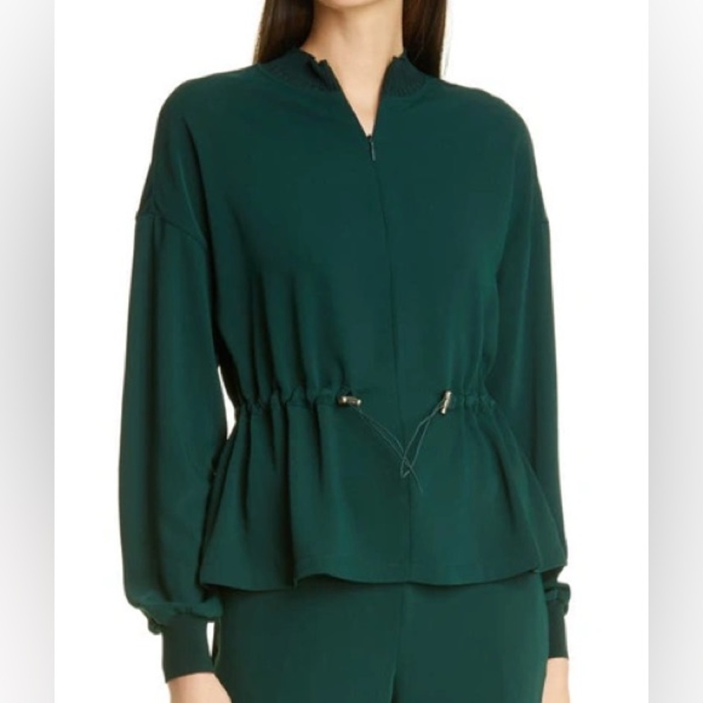 Ted Baker Dark Green Women's Drawstring Waist Jacket